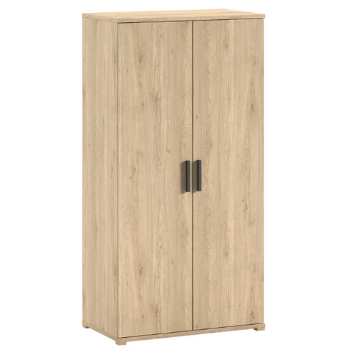 Armoire Sammie - 100x59x199cm - 2 Portes - Décor Chêne
