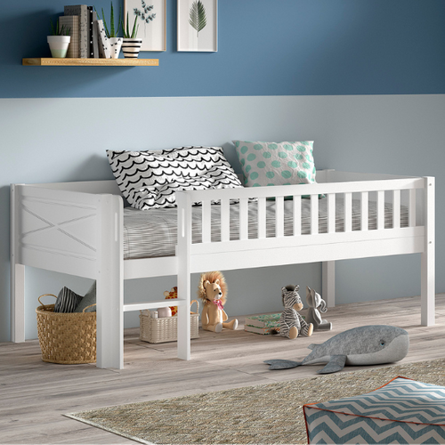 Lit Mi-hauteur Scottie 90x200cm - Bois De Pin Blanc