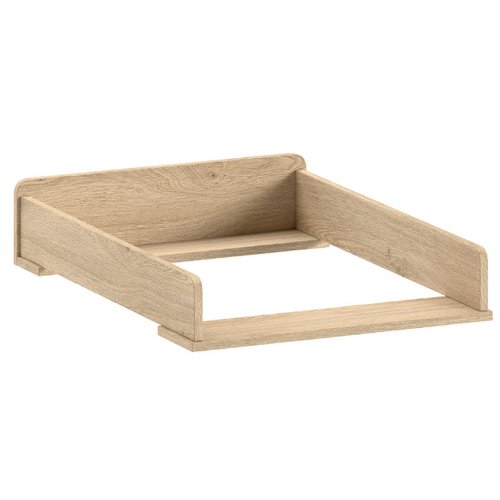 Commode Sammie - Avec Planche à Langer - Avec Deux Portes - Décor Chêne