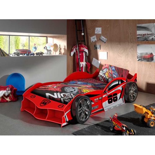 Lit Voiture Max 90x200cm - Rouge