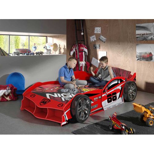 Lit Voiture Max 90x200cm - Rouge