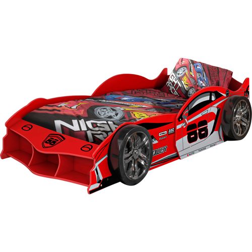 Lit Voiture Max 90x200cm - Rouge