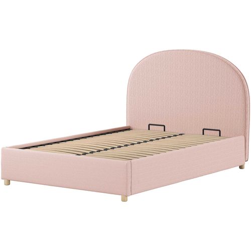 Lit Double Maeva - 140x200cm - Avec Rangement - Rose