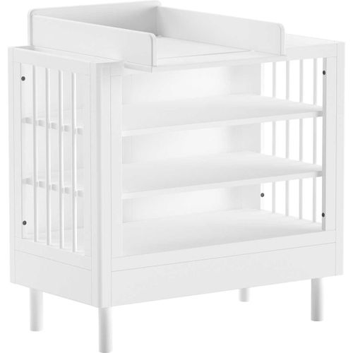 Table à Langer Avec Planche à Langer Forrest - 100x72,5x107,5cm - Bois De Hêtre Massif