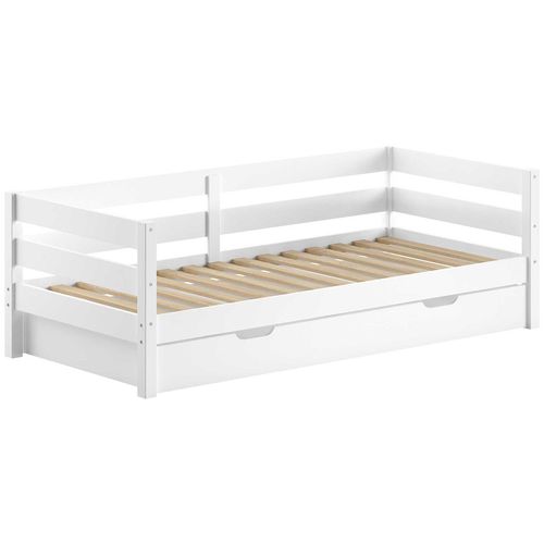 Margrit White Kajuitbed (90 X 200 Cm) Rolbed - Belgian Design