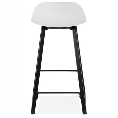 Tabouret De Bar Design "toki" 87cm Blanc et Noir