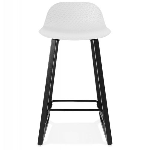 Tabouret De Bar Design "toki" 87cm Blanc et Noir