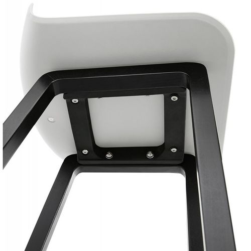 Tabouret De Bar Design "toki" 87cm Blanc et Noir