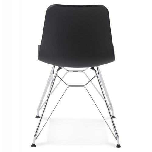 Chaise Design "spider" 83cm Noir et Argent