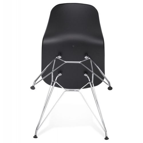 Chaise Design "spider" 83cm Noir et Argent
