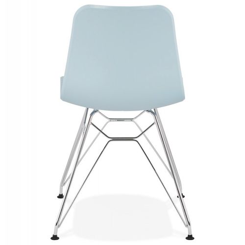 Chaise Design "spider" 83cm Bleu et Argent