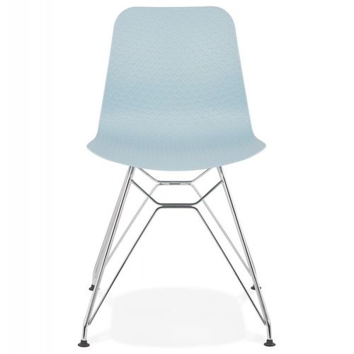 Chaise Design "spider" 83cm Bleu et Argent