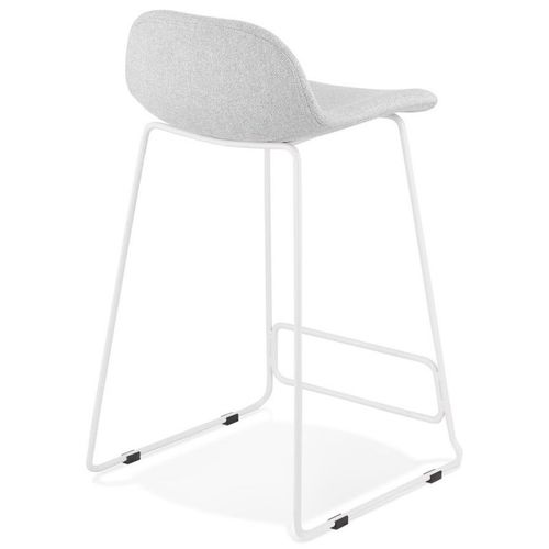 Tabouret De Bar Design "sochi" 85cm Gris et Blanc