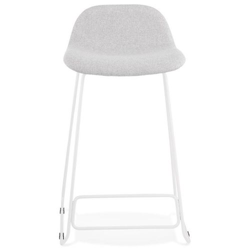 Tabouret De Bar Design "sochi" 85cm Gris et Blanc