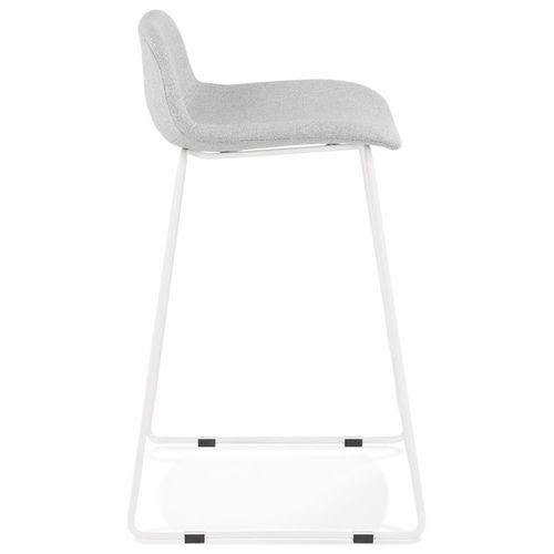 Tabouret De Bar Design "sochi" 85cm Gris et Blanc