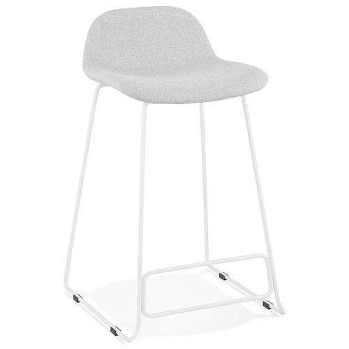 Tabouret De Bar Design "sochi" 85cm Gris et Blanc