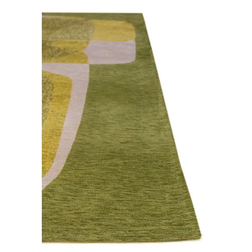 Tapis De Salon Moderne Tissé Plat Touc Touc En Polyester - Vert - 200x280 Cm