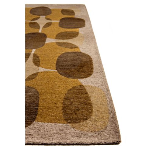 Tapis De Salon Moderne Tissé Plat Black Spice En Polyester - Marron - 200x280 Cm