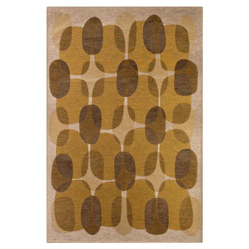 Tapis De Salon Moderne Tissé Plat Black Spice En Polyester - Marron - 200x280 Cm