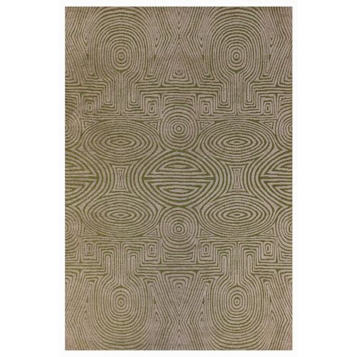 Tapis De Salon Moderne Tissé Plat Habanero En Polyester - Vert - 170x240 Cm
