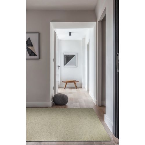 Tapis De Salon Moderne Tissé Plat Smog En Polyester - Beige - 240x340 Cm