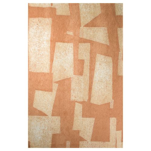 Tapis De Salon Moderne Tissé Plat Spring En Polyester - Orange - 200x280 Cm