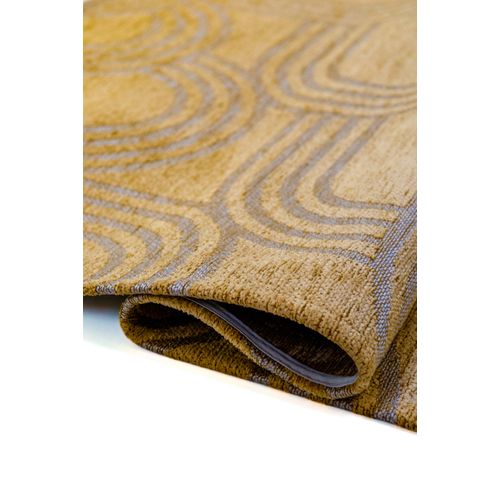 Tapis De Salon Moderne Tissé Plat Fever En Polyester - Marron - 140x200 Cm