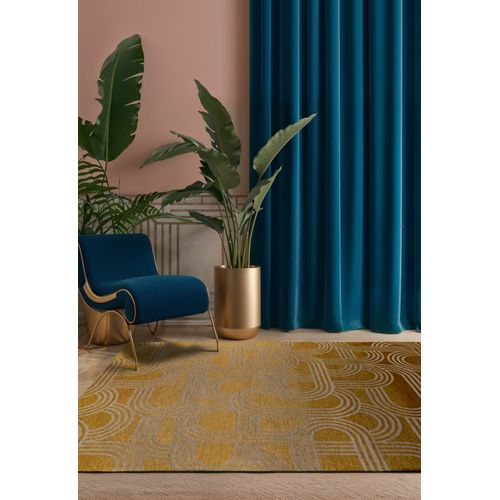 Tapis De Salon Moderne Tissé Plat Fever En Polyester - Marron - 140x200 Cm
