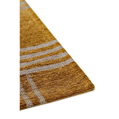 Tapis De Salon Moderne Tissé Plat Fever En Polyester - Marron - 240x340 Cm