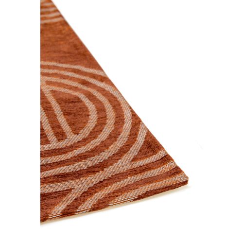 Tapis De Salon Moderne Tissé Plat Fever En Polyester - Rouge - 140x200 Cm