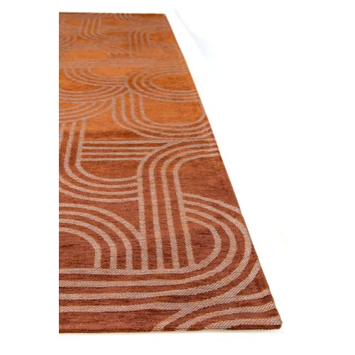 Tapis De Salon Moderne Tissé Plat Fever En Polyester - Rouge - 200x280 Cm
