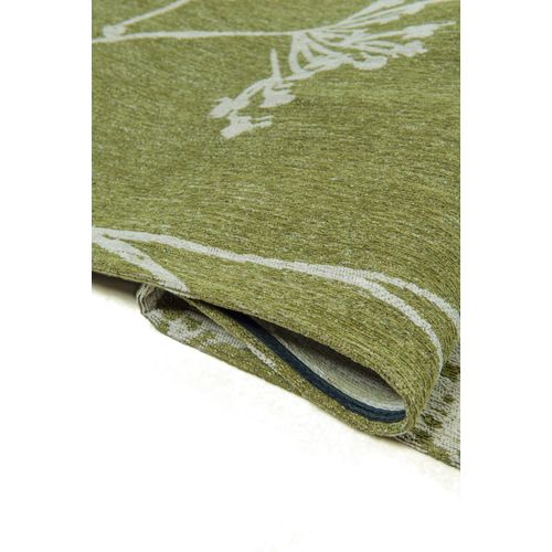 Tapis De Salon Moderne Tissé Plat Basil En Polyester - Vert - 170x240 Cm