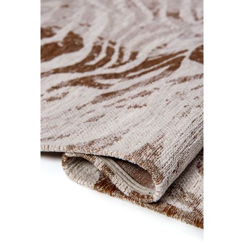 Tapis De Salon Moderne Tissé Plat Savane En Polyester - Marron - 170x240 Cm