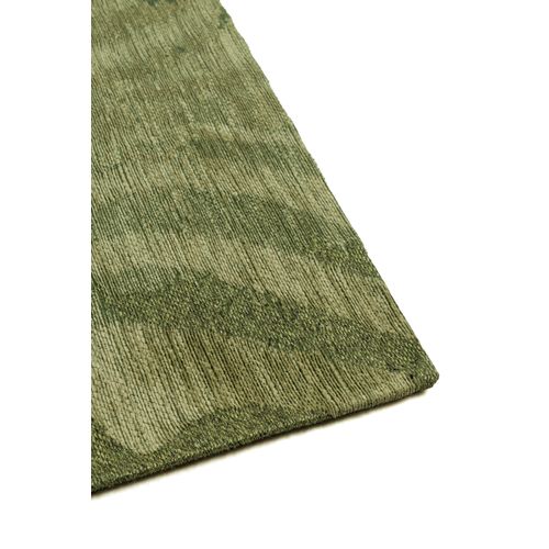 Tapis De Salon Moderne Tissé Plat Savane En Polyester - Vert - 80x150 Cm
