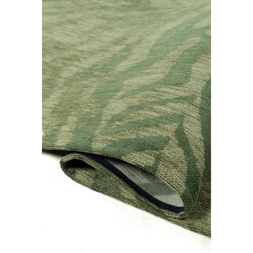 Tapis De Salon Moderne Tissé Plat Savane En Polyester - Vert - 170x240 Cm