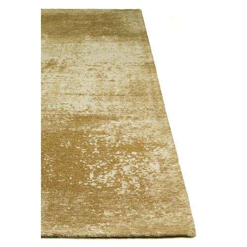 Tapis De Salon Moderne Tissé Plat Terra En Polyester - Jaune - 170x240 Cm