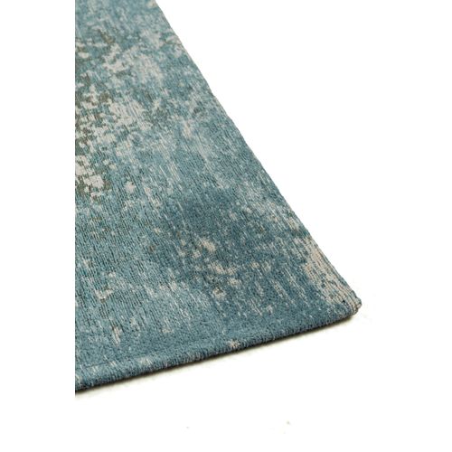 Tapis De Salon Moderne Tissé Plat Terra En Polyester - Bleu - 200x280 Cm