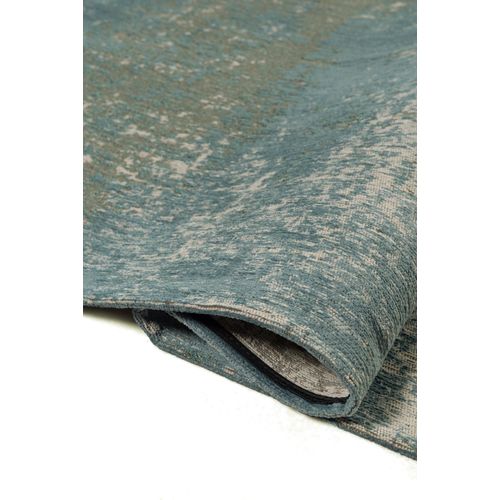 Tapis De Salon Moderne Tissé Plat Terra En Polyester - Bleu - 200x280 Cm