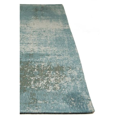 Tapis De Salon Moderne Tissé Plat Terra En Polyester - Bleu - 200x280 Cm