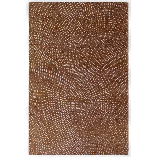 Tapis De Salon Moderne Tissé Plat Preto En Polyester - Marron - 80x150 Cm