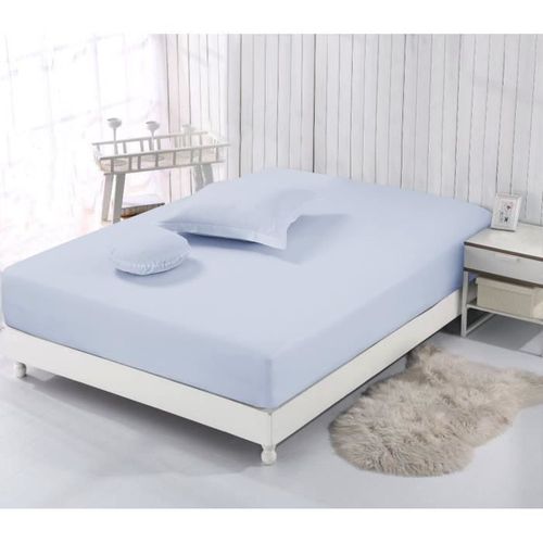 Vision Drap Housse 160x200 cm Gris Perle