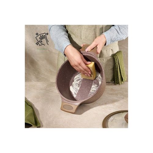 Cocotte Et Couvercle 24 Cm Marron - Tous Feux Dont Induction Just Perfecto Jl-33