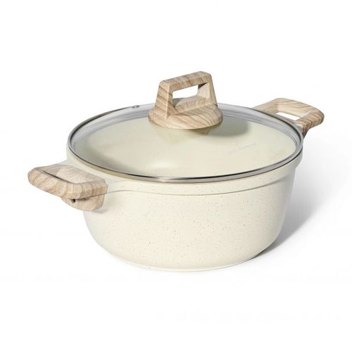 Cocotte Et Couvercle 24 Cm Beige - Tous Feux Dont Induction Just Perfecto Jl-36