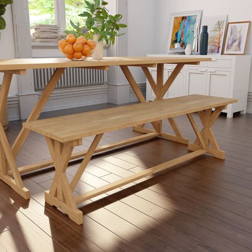Inedit Banc Teck Massif 120 X