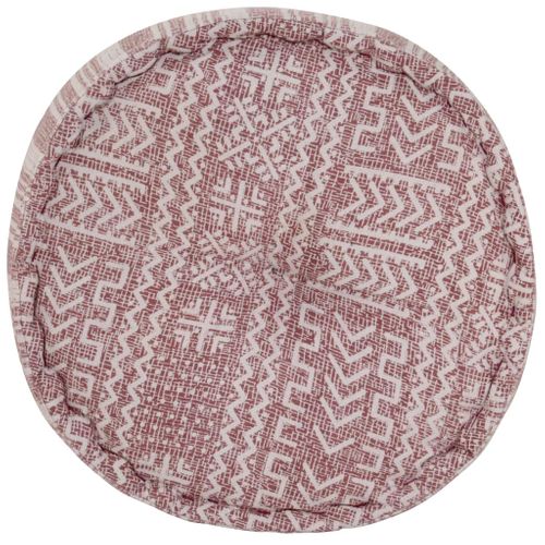 Joli Pouf Rond En Coton Avec