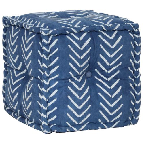 Splendide Pouf Cube En Coton