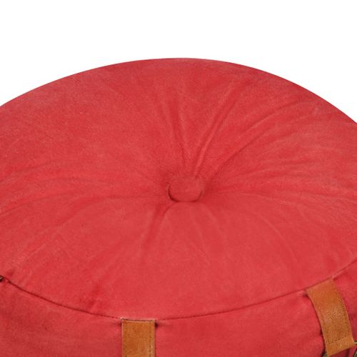 Sublime Pouf Rouge 40 X 40 Cm
