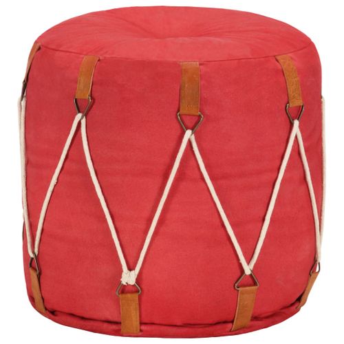 Sublime Pouf Rouge 40 X 40 Cm