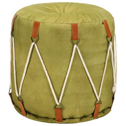 Moderne Pouf Vert 40 X 40 Cm