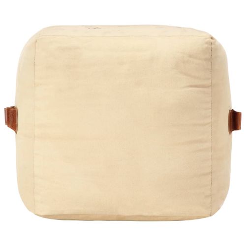 Superbe Pouf Sable 40 X 40 X